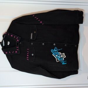 Monster High Black Cotton Jacket with Pink and Blue Details